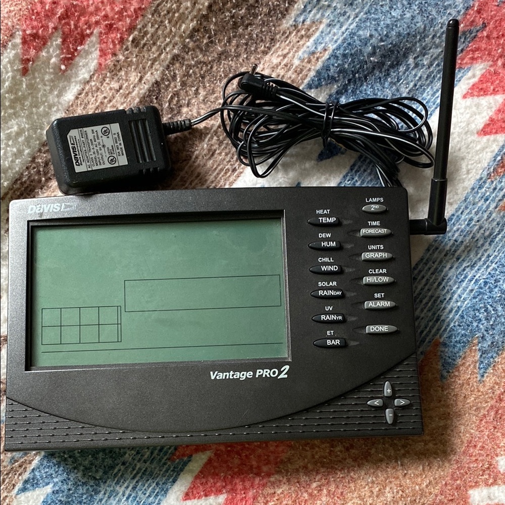 Davis Vantage Pro2 Weather Station Console.
